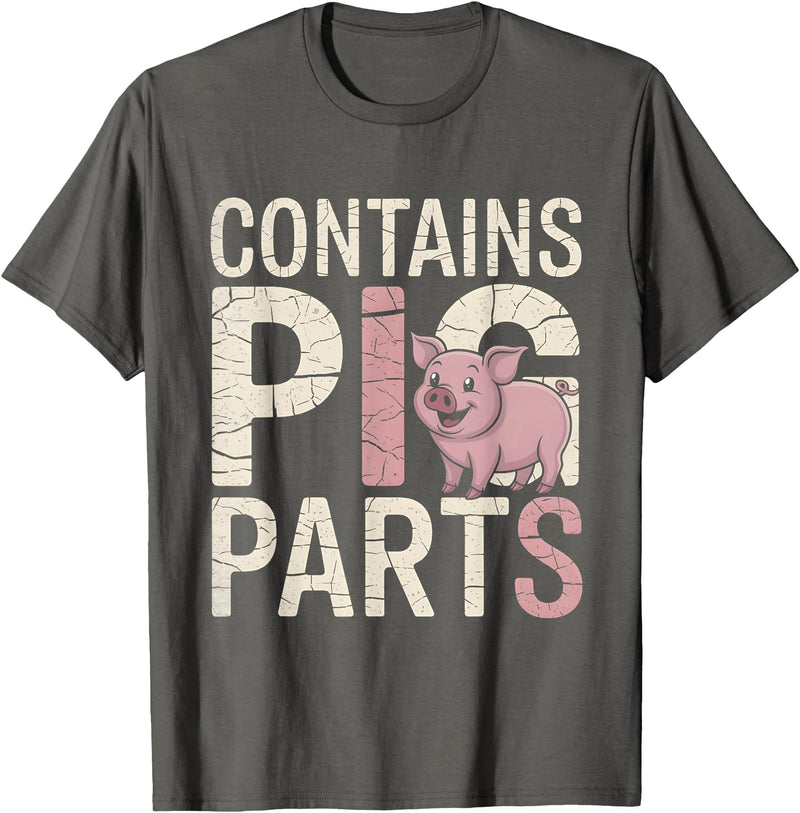 pig valve replacement recovery Brave Pig Valve Surgery Survivor Funny Heart Gift T-Shirt - Asphalt Grey