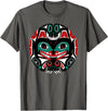 Tribal America Alaska Native American Art Tlingit Eagle Tribal Bear Clan T-Shirt - Asphalt Grey