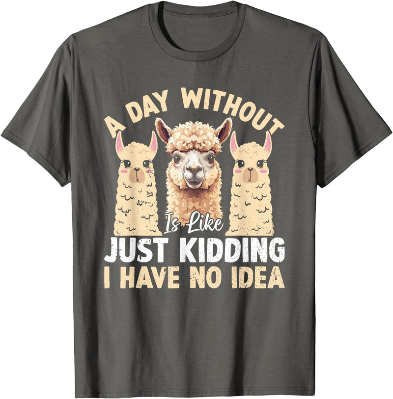 Funny Alpaca Quotes Alpaca Farmer Funny Llama Quotes Funny Alpaca Alpaca Farmer T-Shirt - Asphalt Grey