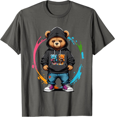 Teddy Bear Gangster in Hip Hop Street Clothes T-Shirt