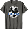 Iowa Gifts by LAD Graphics Iowa Gifts Fun Fact "Iowa More Pigs Than People" Cute Gift T-Shirt - Asphalt Grey