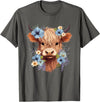 Western Shirts for Girls Men, Highland Cow Gifts Cow, Scottish Highland Cow, Western Wear, Highland Cow T-Shirt, Small,