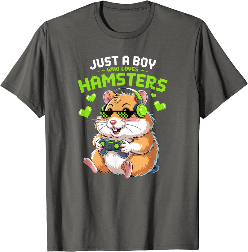 Boys Hamster T-Shirt - Asphalt Grey