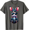Easter Bunny, Angry Bunny, Funny Rabbit, Funny Animal T-Shirt in Asphalt Grey