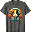 Guinea Pig Gamer Video Gaming Headphone Guinea Pig Gamer Video Gaming Animal Headphone Gamepad T-Shirt - Asphalt Grey