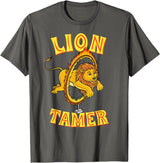 Circus Design Lion Tamer Circus Themed Party T-Shirt - Asphalt Grey