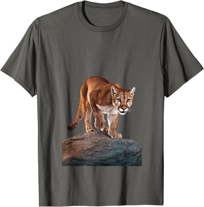 Mountain Lion on The Hunt and About to Pounce T-Shirt