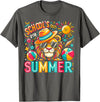 End of School Year Classroom Party Decor Gifts Schools Out For Summer Last Day Of School Boy Kids Lion T-Shirt - Asphalt Grey
