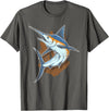 Fish Species Collection Gift Idea Fischerart Biology Swordfish Fish T-Shirt - Asphalt Grey