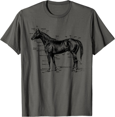 Big Texas Anatomy of a Horse T-shirt T-Shirt