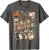 Funny Halloween gifts for ER nurses ER Nurse Shirt Halloween ER Boo Crew Emergency Department T-Shirt - Asphalt Grey