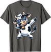 Cool Dab Cow Print Idea for Adult and Kids Cute Dabbing Cow Clothes Men Toddler Boys Farm Animal Kids T-Shirt - Asphalt Grey