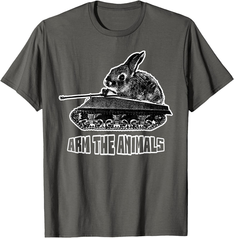 Cute Rabbit Lover Bunny Graphic Tank Top in Asphalt Grey