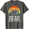 Funny Bear Hunting Lover Bear Hunter Bear Removal Technician Bear Hunting Bear Hunter T-Shirt - Asphalt Grey