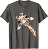 Funny giraffe t-shirt animal love zoo and safari Love Giraffe Women's Wildlife Giraffe Lovers Tee for Children Girls T-Shirt - Asphalt Grey