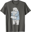 Sleeping & Napping Funny Designs For Nap Lovers Funny Sleepy Polar Bear Pajama Women Men Kids Boys And Girls T-Shirt - Asphalt Grey