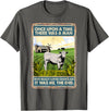 Funny Charolais Gift for Men & Rancher Once Upon A Time There Was A Man - Cow Breed Charolais T-Shirt - Asphalt Grey