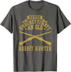Never Underestimate an Old Rabbit Hunter Rabbit Hunting T-Shirt in Asphalt Grey