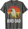 Green Cheek Conure Shirt & Green Cheek Conure Gift Green Cheek Conure Parrot Bird Dad T-Shirt - Asphalt Grey