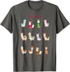 Funny Llamas A Year Of Llamas Funny Llama Alpaca T-Shirt - Asphalt Grey