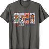 Red White Moo Patriotic Highland Cow Red White and Moo Highland Cow USA 4th of July 250th Years T-Shirt - Asphalt Grey
