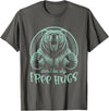 Hugging Family & Relations s Gifts & Apparel 'FREE-Hugs' s Grizzly Bear s 'Woodcut Style' T-Shirt - Asphalt Grey