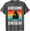Sun Bears Sun Bear Lovers Shop Awesome like a Sun Bear. Sun Bears Sun Bear T-Shirt - Asphalt Grey