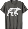 Matching Family Bear by Foxio Dada Bear Matching Family Camping Vintage Bear Funny Dada T-Shirt - Asphalt Grey