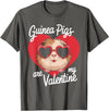 Funny Guinea Pig Lover Apparel for Kids Women Guinea Pigs Are My Valentine Cute Rodent Valentines Day T-Shirt - Asphalt Grey