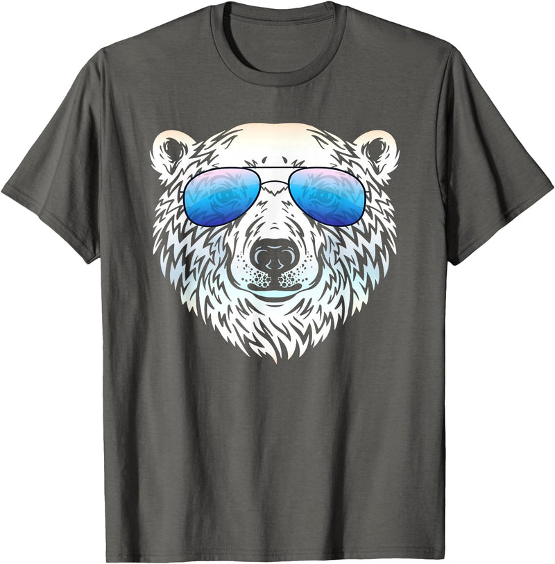 Sunglasses Zoo Mega Cool Polar Bear T-Shirt - Asphalt Grey