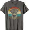 Scottish Highland Cow Lovers men woman kids Scottish Highland Cow Cattle Hairy Cow Retro for Cow Lovers T-Shirt - Asphalt