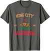 King City California CA Designs King City California T-Shirt - Asphalt Grey
