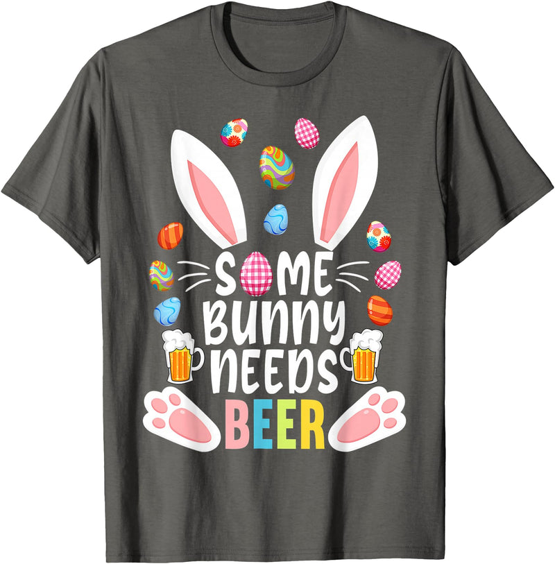 Easter Day Rabbit T-Shirt in Asphalt Grey