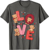 Love Teddy Bear Girl Valentine Women Cute Teddy Bear Women Valentines Shirt Girl Love Heart T-Shirt - Asphalt Grey