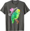 Parrot and Pet Bird Owners Amazon Parrot Lover Bird Mom Watercolor T-Shirt - Asphalt Grey