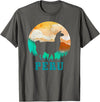 Peru Apparel Co. Peru Llama Alpaca Peruvian Roots Pride Vintage Peru T-Shirt - Asphalt Grey