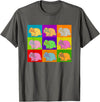 Lop Rabbit Popart Holland French Mini Rabbits Retro Bunny T-Shirt in Asphalt Grey