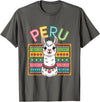 Peru Flag Peruvian Roots Peru Llama Peruvian Roots Peru Heritage T-Shirt - Asphalt Grey