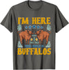 Buffalo Tee Shirt I Was Told There Would Be Buffalos Buffalo Lover T-Shirt - Asphalt Grey