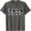 Cow Print Designs for the whole Family Dada Cow Pattern Cow Print T-Shirt - Asphalt Grey