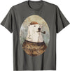 Polar bear Sailor Oil paint Inspired Cool Captain Polar Bear T-Shirt - Asphalt Grey