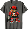 Funny Hip Hop Music lover Hip Hop Teddy Bear Rap Music T-Shirt - Asphalt Grey