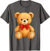 Teddy Bear Accessories Gifts Women Men Kids Teddy Bear Cute Teddy Bear Lover Illustration Graphic Design T-Shirt - Asphalt Grey