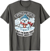 Polar Bear Brave But Cold Animal Humor Co Funny I'm Really Cold But Being Very Brave Polar Bear T-Shirt - Asphalt Grey