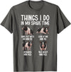 Funny Mini Pigs For Mini Pig Lover Things I Do Mini Pig Lover Mini Pigs T-Shirt - Asphalt Grey