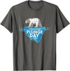 Take The Plunge Designs Polar Bear Plunge Event - Retro I Survived Plunge Day 2025 T-Shirt - Asphalt Grey