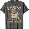 Bear Penguin Flippers Up Tees Bears Penguins Resist Social Club Only You Can Prevent T-Shirt - Asphalt Grey