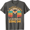 Students & Teachers Designs. A Whole Llama Learning Going on! Students and Teachers T-Shirt - Asphalt Grey