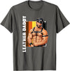 Vintage Gay Bear Pride & Dom Queer Top Retro Gay Daddy Leather Gay Biker - Bear Bearded Gay Pride T-Shirt - Asphalt Grey