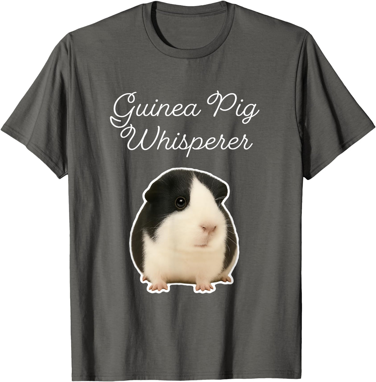 Miller Sye Guinea Pig Whisperer - American Guinea Pig T-Shirt - Asphalt Grey